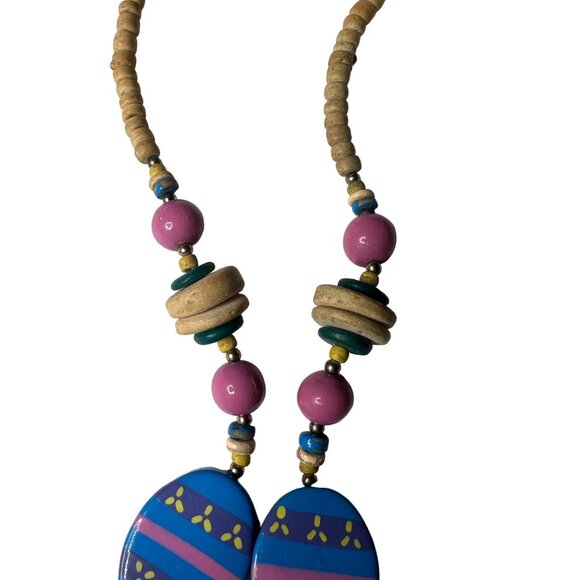 Easter Egg Bunny Rabbit Y2K Colorful Necklace - Picture 8 of 14